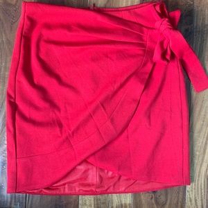wrap mini skirt